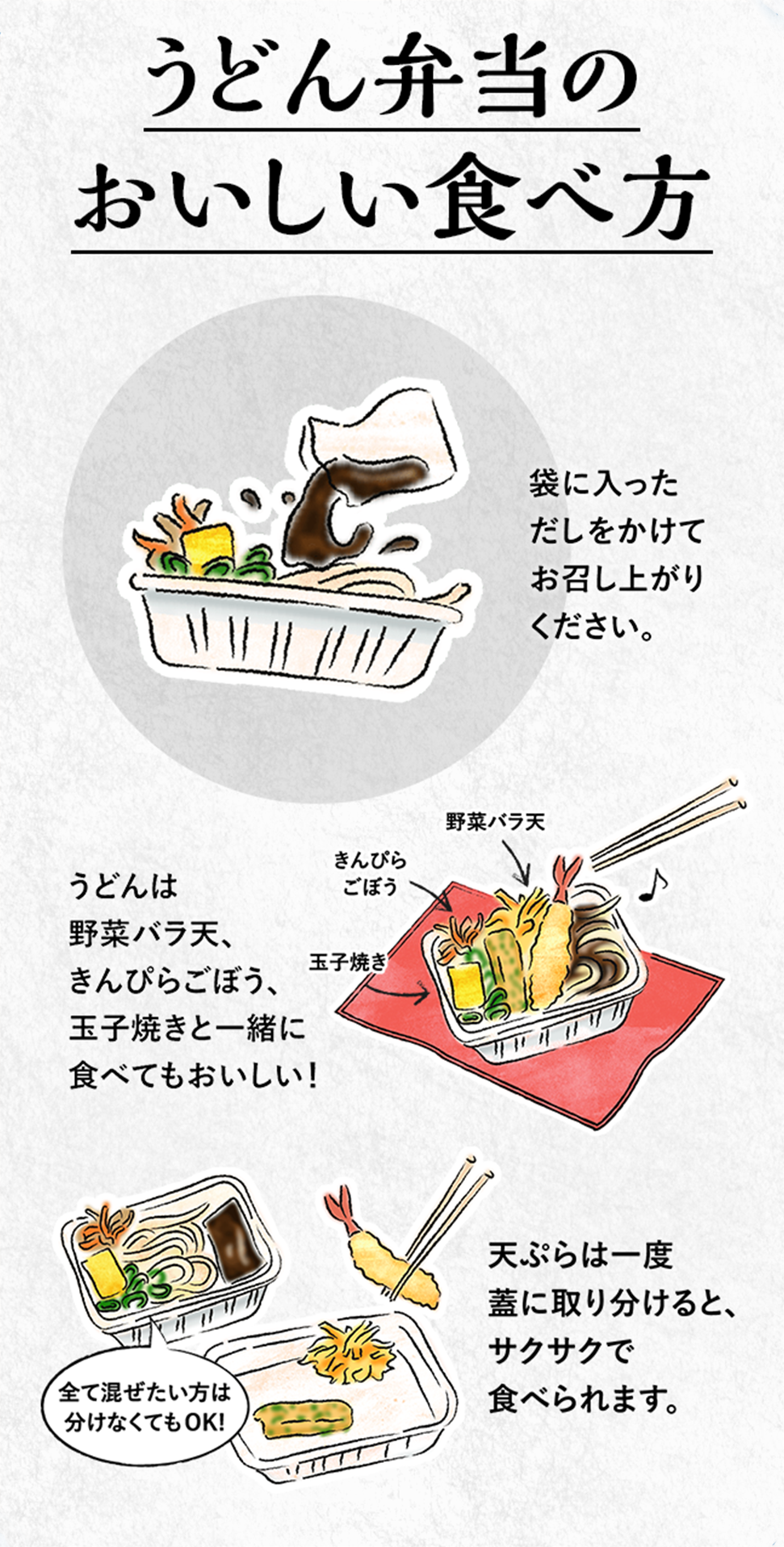 打ち立て丸亀うどん弁当 ここのうどんは 生きている 丸亀製麺