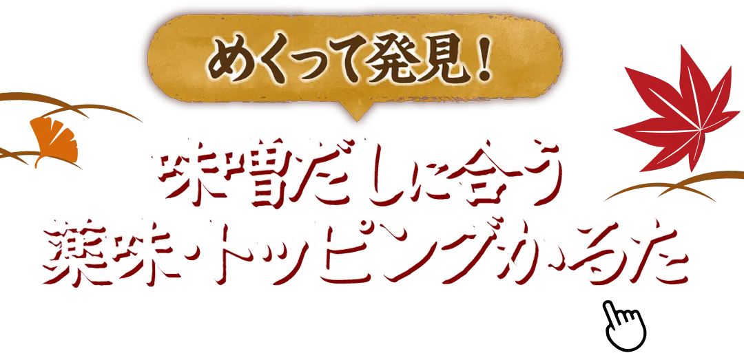 めくって発見！味噌だしアレンジのかるた