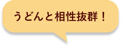 うどんと相性抜群！