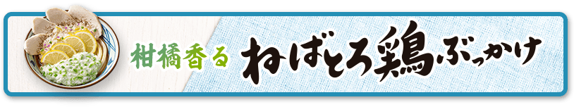 柑橘香る ねばとろ鶏ぶっかけ