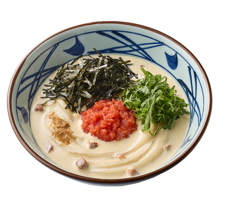 とろ～り濃厚 贅沢な味わい明太クリームうどん
