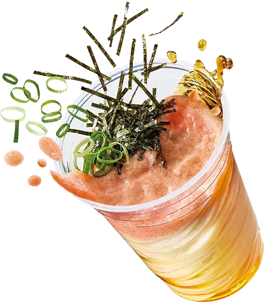 「期間限定」明太とろろ シェイクうどん
