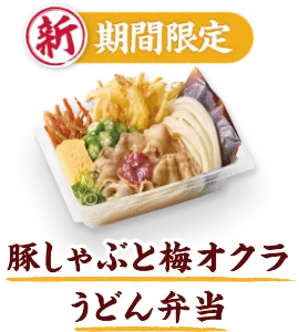 えび天と定番おかずのうどん弁当