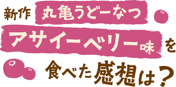 新作丸亀うどーなつアサイーベリー味を食べた感想は？
