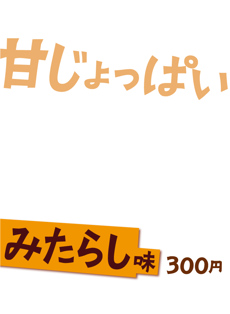 甘じょっぱいみたらし味 300円