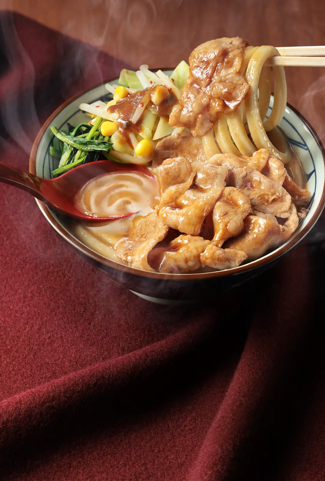 濃厚味噌だしうどん