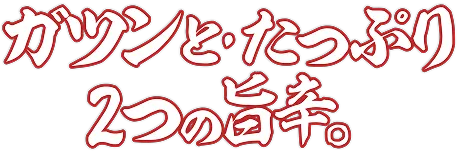 ガツンとたっぷり２つの旨辛。
