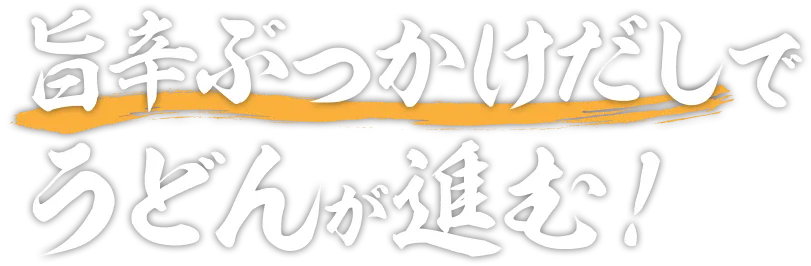 旨辛ぶっかけだしでうどんが進む！