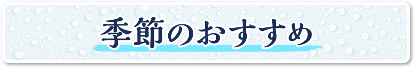 季節のおすすめ