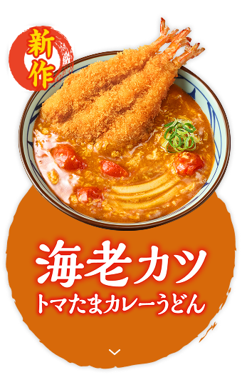 海老カツトマたまカレーうどん