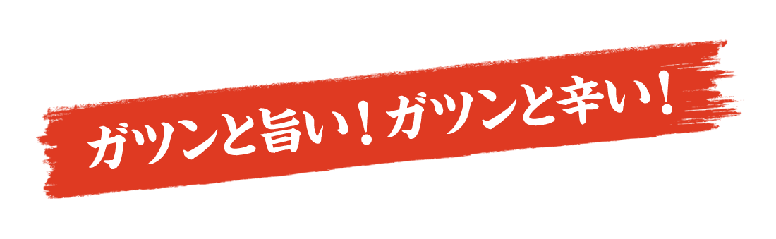 ガツンと旨い！ガツンと辛い！