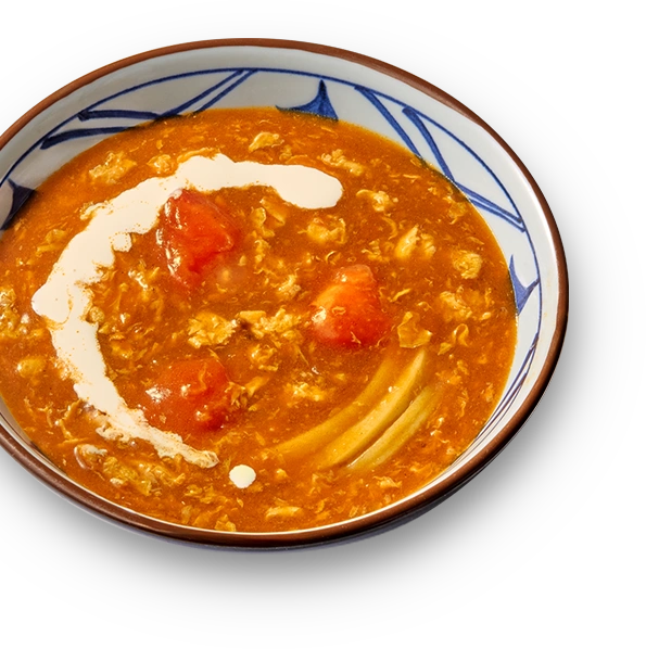 マイルド 甘口トマたまカレーうどん