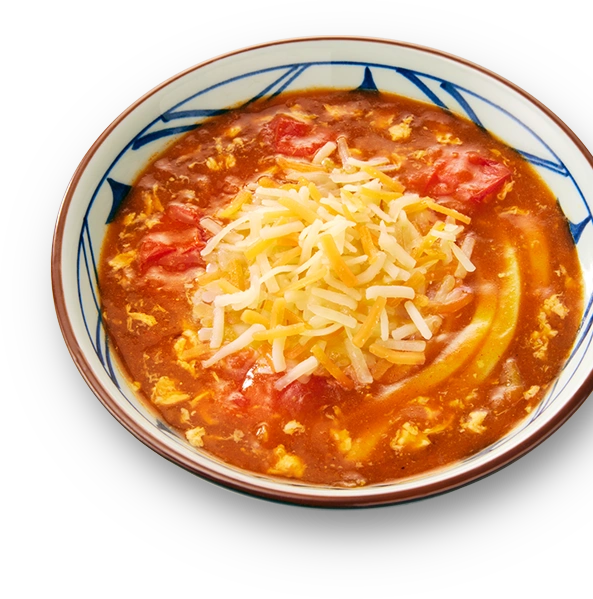 とろける3種のチーズトマたまカレーうどん