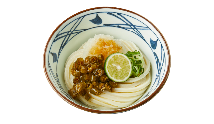青唐おろしに、だししょうゆをお好みで